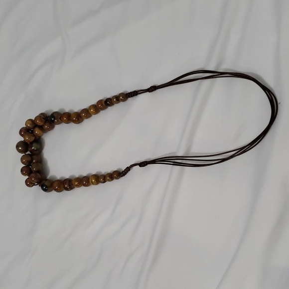 Portuguese Ceramic Light Brown Necklace - Picture 3 of 4
